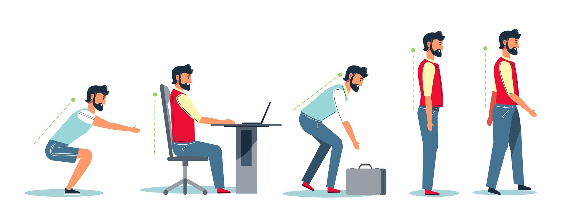 Fünf richtige Posen heben sitzen stehen | Umzugsunternehmen Lippstadt